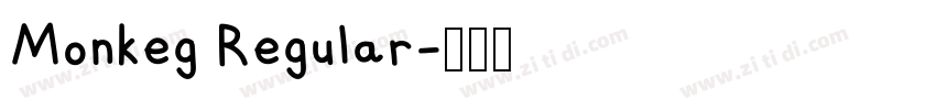 Monkeg Regular字体转换